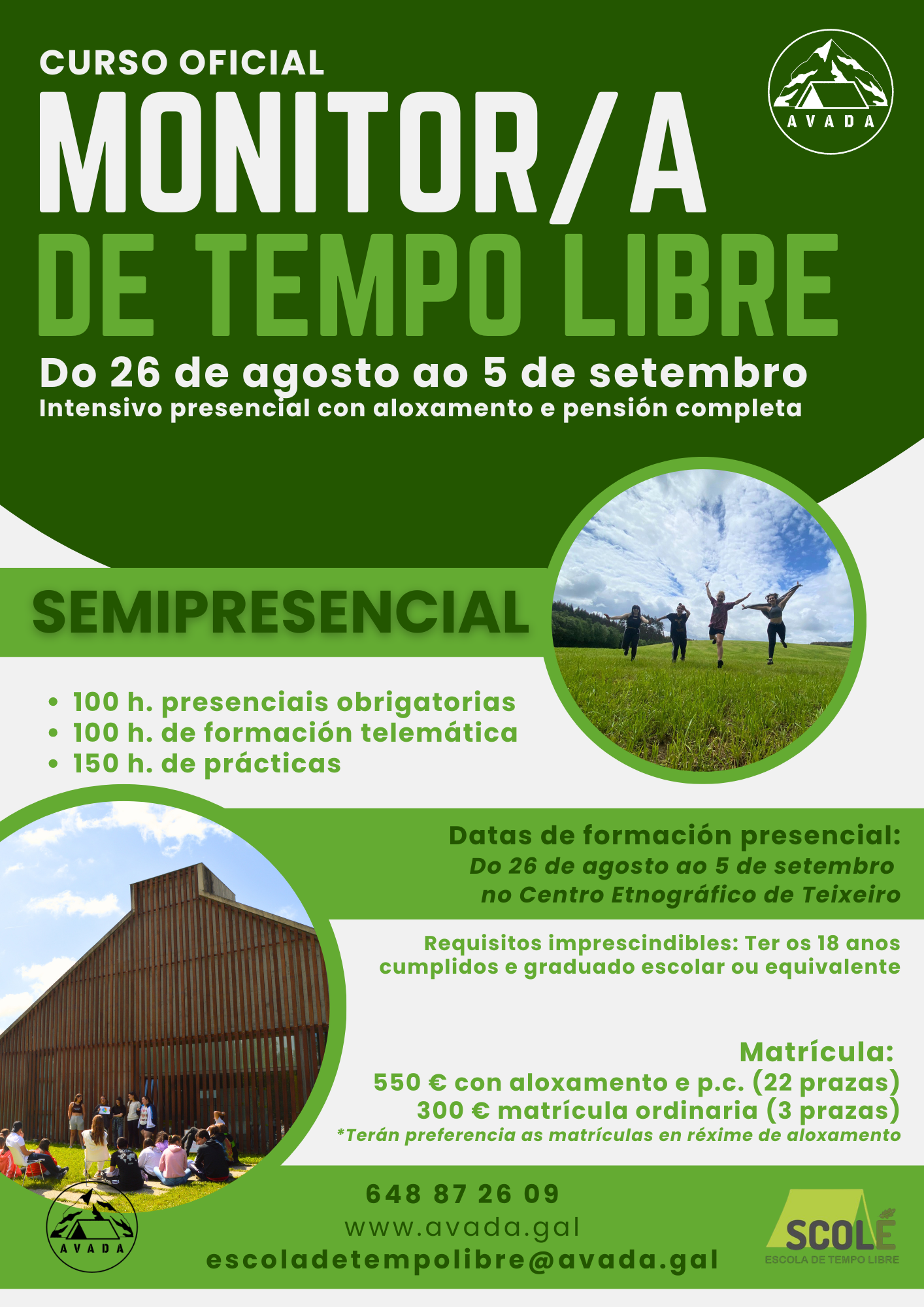 Curso oficial de Monitor/a de Tempo Libre edición Semana Santa 2025